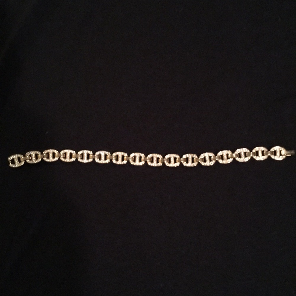 MICHAEL KORS Gold Tone Rhinestone Bracelet